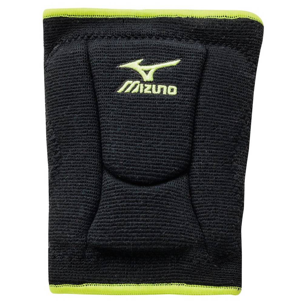 Mens Mizuno LR6 Highlighter Volleyball Knee Pads Black/Lemon Philippines (RYEPVW548)